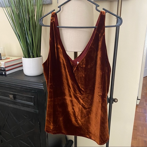 LOFT Tops - LOFT Velvet Shell Top